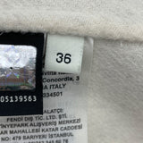 フェンディ FENDI フォックスファーポケットケープコート FF8369 グレー ウール レディース その他アウター