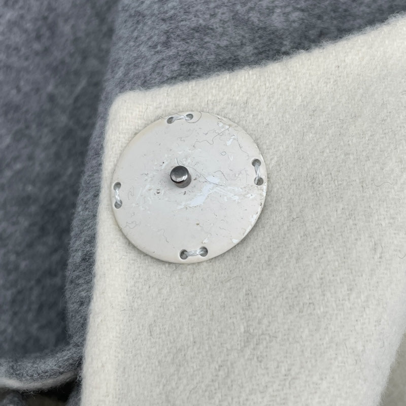 フェンディ FENDI フォックスファーポケットケープコート FF8369 グレー ウール レディース その他アウター