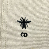 クリスチャン・ディオール Christian Dior オブリークオーバーサイズ デニムジャケット 522V46A3050 ベージュ コットン メンズ デニムジャケット