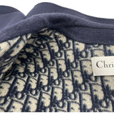 クリスチャン・ディオール Christian Dior オブリーク総柄ベルト付きコート 110M36A1375 ネイビー ウール レディース その他アウター