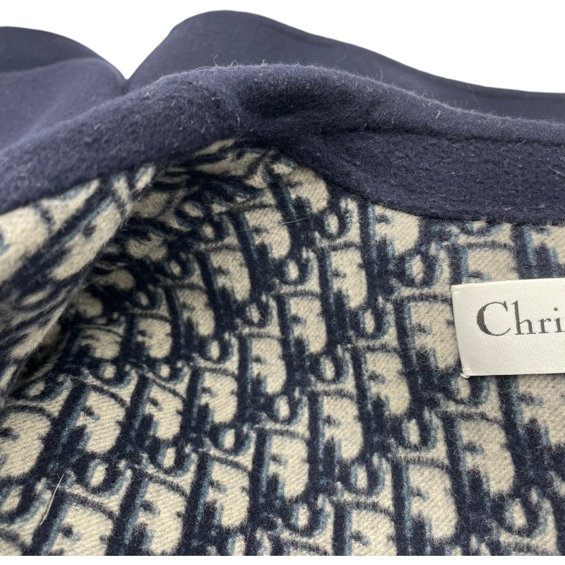 クリスチャン・ディオール Christian Dior オブリーク総柄ベルト付きコート 110M36A1375 ネイビー ウール レディース その他アウター