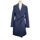 クリスチャン・ディオール Christian Dior オブリーク総柄ベルト付きコート 110M36A1375 ネイビー ウール レディース その他アウター