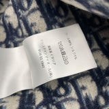 クリスチャン・ディオール Christian Dior オブリーク総柄ベルト付きコート 110M36A1375 ネイビー ウール レディース その他アウター