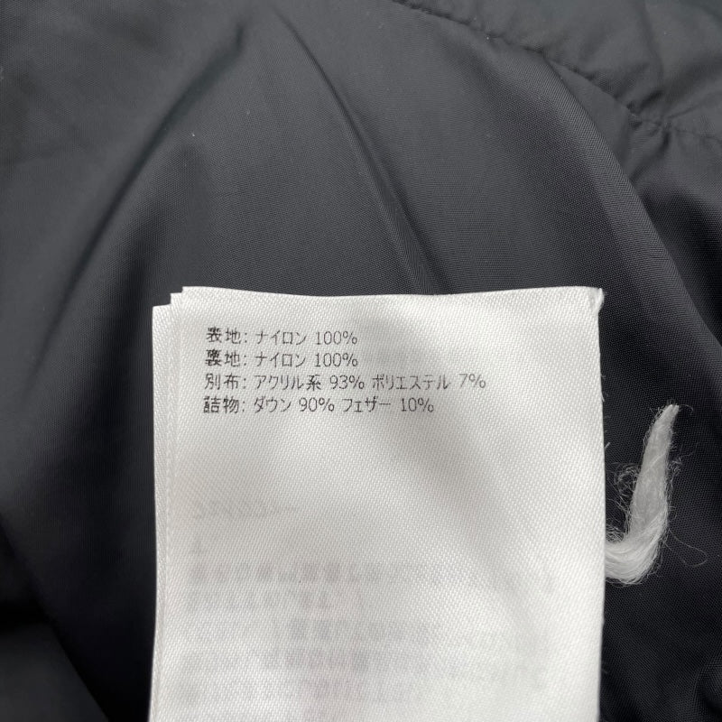 モンクレール MONCLER MOREL ファー付ダウンジャケット G20911A00183 ブラック ナイロン ダウンジャケット