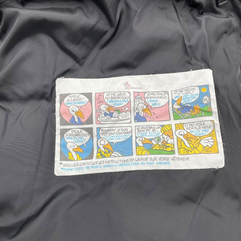 モンクレール MONCLER MOREL ファー付ダウンジャケット G20911A00183 ブラック ナイロン ダウンジャケット