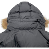 モンクレール MONCLER MOREL ファー付ダウンジャケット G20911A00183 ブラック ナイロン ダウンジャケット