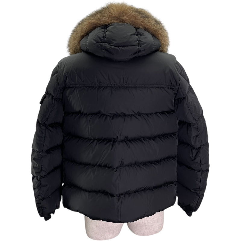 モンクレール MONCLER MOREL ファー付ダウンジャケット G20911A00183 ブラック ナイロン ダウンジャケット