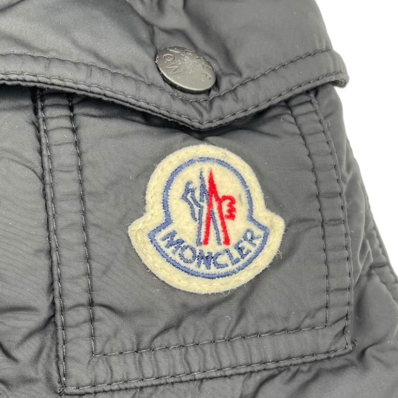 モンクレール MONCLER MOREL ファー付ダウンジャケット G20911A00183 ブラック ナイロン ダウンジャケット