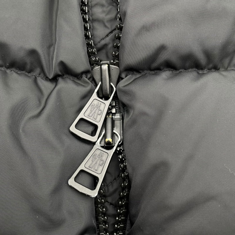 モンクレール MONCLER MOREL ファー付ダウンジャケット G20911A00183 ブラック ナイロン ダウンジャケット