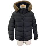モンクレール MONCLER MARQUE ファー付ダウンジャケット D20914137825 ブラック ナイロン メンズ ダウンジャケット