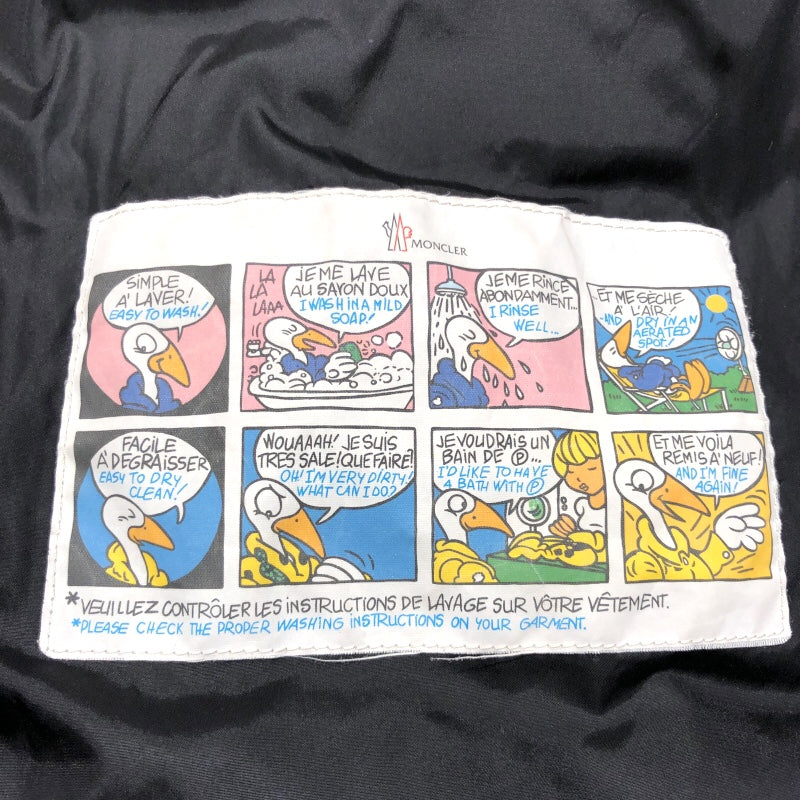 モンクレール MONCLER MARQUE ファー付ダウンジャケット D20914137825 ブラック ナイロン メンズ ダウンジャケット