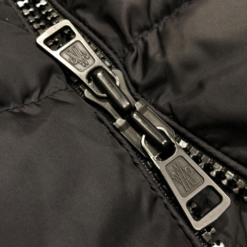モンクレール MONCLER MARQUE ファー付ダウンジャケット D20914137825 ブラック ナイロン メンズ ダウンジャケット