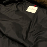 モンクレール MONCLER MARQUE ファー付ダウンジャケット D20914137825 ブラック ナイロン メンズ ダウンジャケット