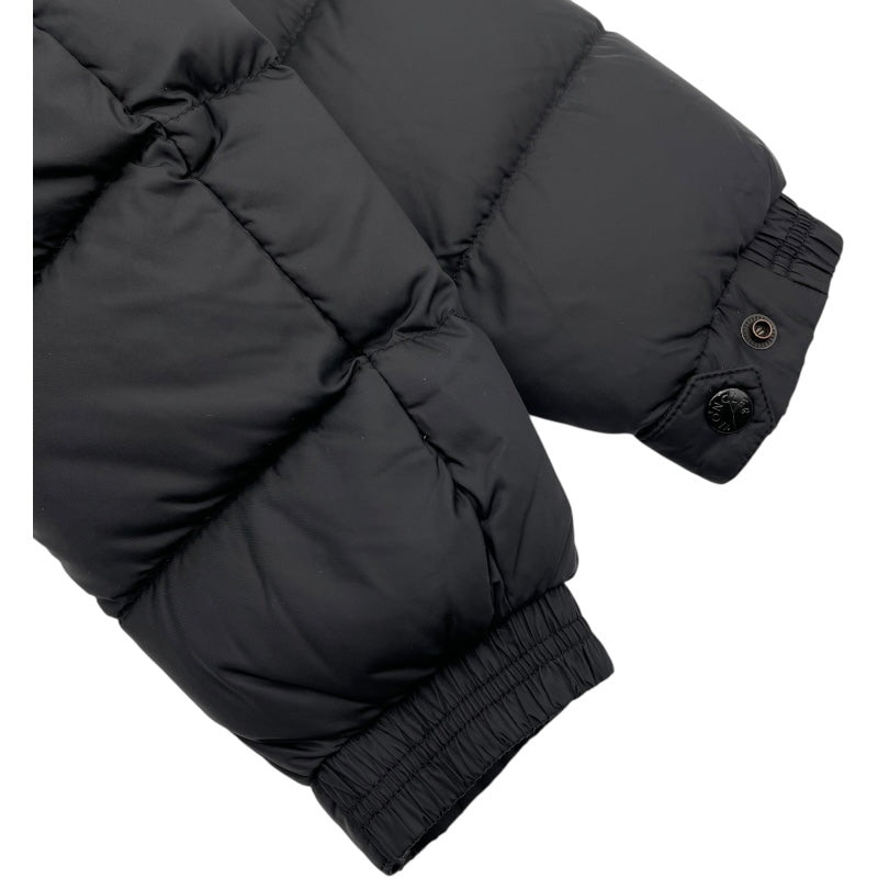 モンクレール MONCLER MARQUE ファー付ダウンジャケット D20914137825 ブラック ナイロン メンズ ダウンジャケット