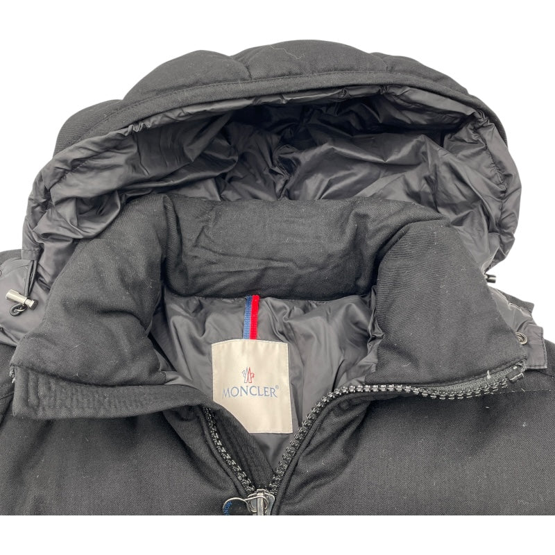 モンクレール MONCLER MONTGENEVREダウンジャケット D20914033805 54272 ブラック ウール メンズ ダウンジャケット