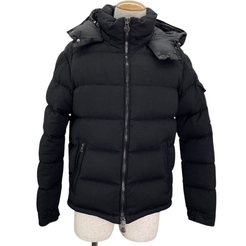 モンクレール MONCLER MONTGENEVREダウンジャケット D20914033805 54272 ブラック ウール メンズ ダウンジャケット
