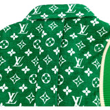 ルイ・ヴィトン LOUIS VUITTON モノグラムタウアリングボンバージャケット FNJA39 グリーン ビスコース レディース その他アウター