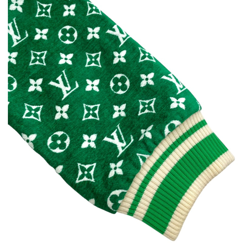 ルイ・ヴィトン LOUIS VUITTON モノグラムタウアリングボンバージャケット FNJA39 グリーン ビスコース レディース その他アウター