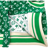 ルイ・ヴィトン LOUIS VUITTON モノグラムタウアリングボンバージャケット FNJA39 グリーン ビスコース レディース その他アウター