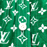 ルイ・ヴィトン LOUIS VUITTON モノグラムタウアリングボンバージャケット FNJA39 グリーン ビスコース レディース その他アウター