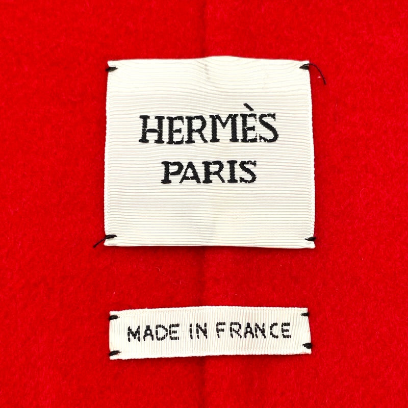 エルメス HERMES カシミヤジップアップショートコート 2H0120DB レッド カシミヤ レディース その他アウター