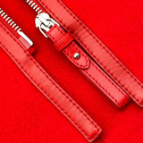 エルメス HERMES カシミヤジップアップショートコート 2H0120DB レッド カシミヤ レディース その他アウター