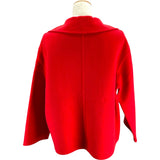 エルメス HERMES カシミヤジップアップショートコート 2H0120DB レッド カシミヤ レディース その他アウター