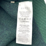 グッチ GUCCI GGジャガード長袖ニットセーター 678942 グリーン ウール メンズ セーター