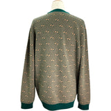 グッチ GUCCI GGジャガードストライプニットカーディガン 630412 ベージュ ウール メンズ ニット