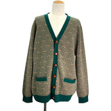 グッチ GUCCI GGジャガードストライプニットカーディガン 630412 ベージュ ウール メンズ ニット