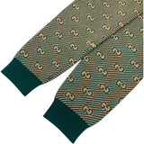 グッチ GUCCI GGジャガードストライプニットカーディガン 630412 ベージュ ウール メンズ ニット