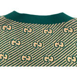 グッチ GUCCI GGジャガードストライプニットカーディガン 630412 ベージュ ウール メンズ ニット
