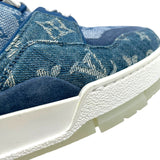 ルイ・ヴィトン LOUIS VUITTON トレイナーライン モノグラムデニムスニーカー FD0270 ブルー デニム メンズ スニーカー