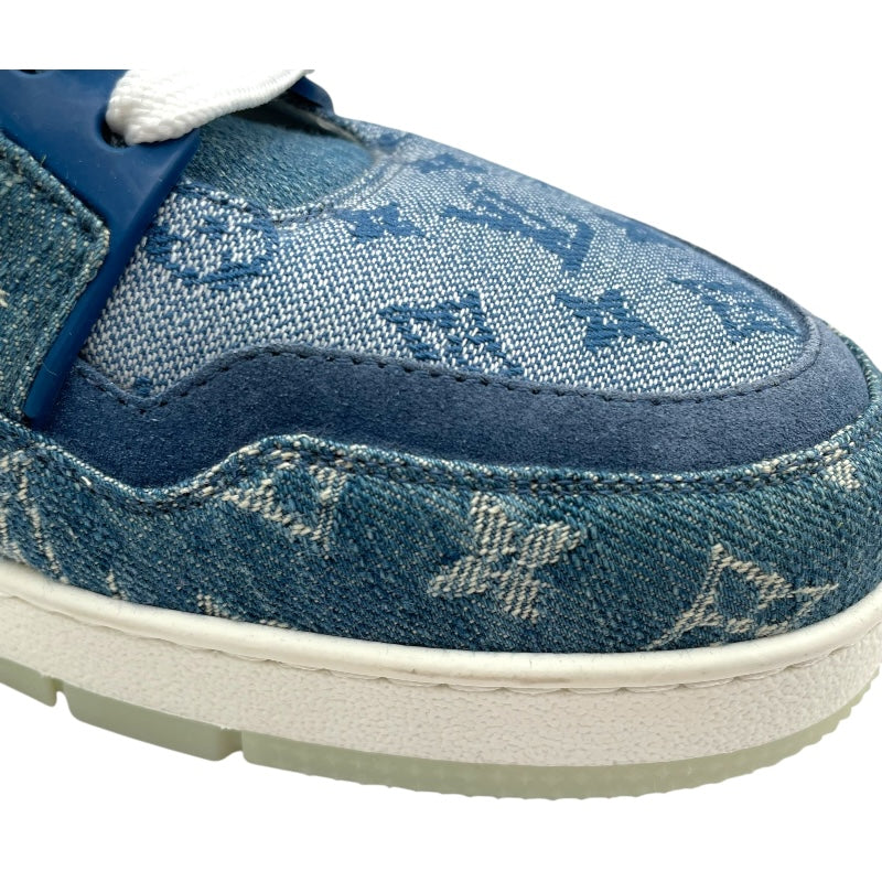 ルイ・ヴィトン LOUIS VUITTON トレイナーライン モノグラムデニムスニーカー FD0270 ブルー デニム メンズ スニーカー