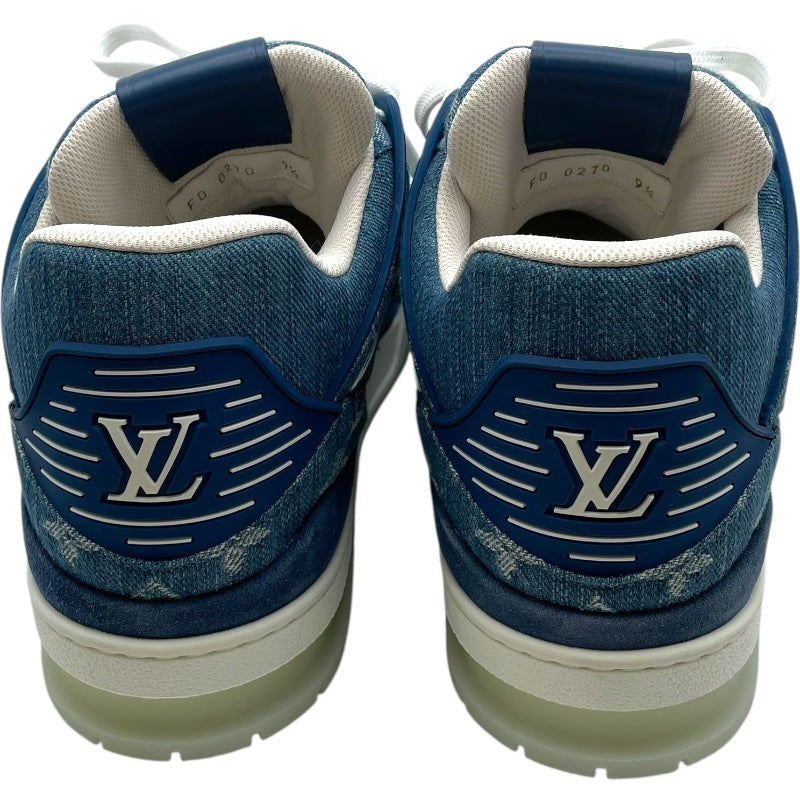 ルイ・ヴィトン LOUIS VUITTON トレイナーライン モノグラムデニムスニーカー FD0270 ブルー デニム メンズ スニーカー