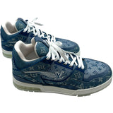 ルイ・ヴィトン LOUIS VUITTON トレイナーライン モノグラムデニムスニーカー FD0270 ブルー デニム メンズ スニーカー