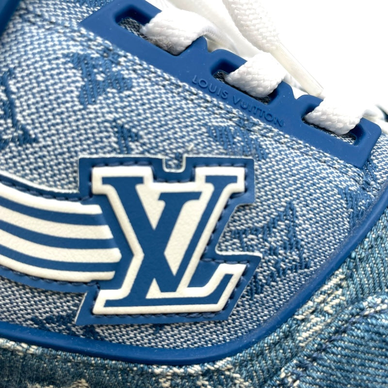 ルイ・ヴィトン LOUIS VUITTON トレイナーライン モノグラムデニムスニーカー FD0270 ブルー デニム メンズ スニーカー