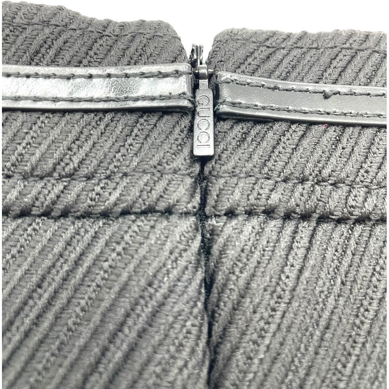 グッチ GUCCI ホースビット装飾スカート 771289 ブラック ポリエステル  