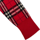 バーバリー BURBERRY チェックカシミヤニットセーター 8007929 レッド カシミヤ レディース セーター