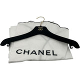 シャネル CHANEL カシミヤ混フーディニットワンピース P78647 ブラック コットン レディース ワンピース