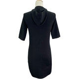 シャネル CHANEL カシミヤ混フーディニットワンピース P78647 ブラック コットン レディース ワンピース