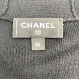 シャネル CHANEL カシミヤ混フーディニットワンピース P78647 ブラック コットン レディース ワンピース
