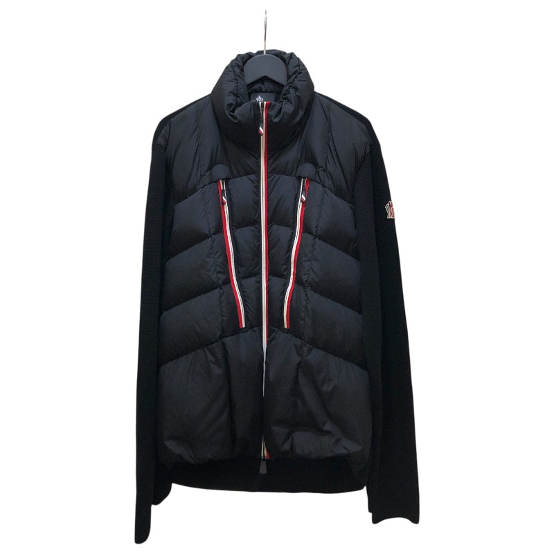 モンクレールグルノーブル MONCLER GRENOBLE ニット切替ダウンジャケット F20979B50700 C9046 ブラック ナイロン メンズ ダウンジャケット