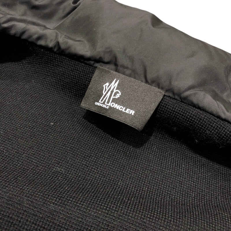 モンクレールグルノーブル MONCLER GRENOBLE ニット切替ダウンジャケット F20979B50700 C9046 ブラック ナイロン メンズ ダウンジャケット