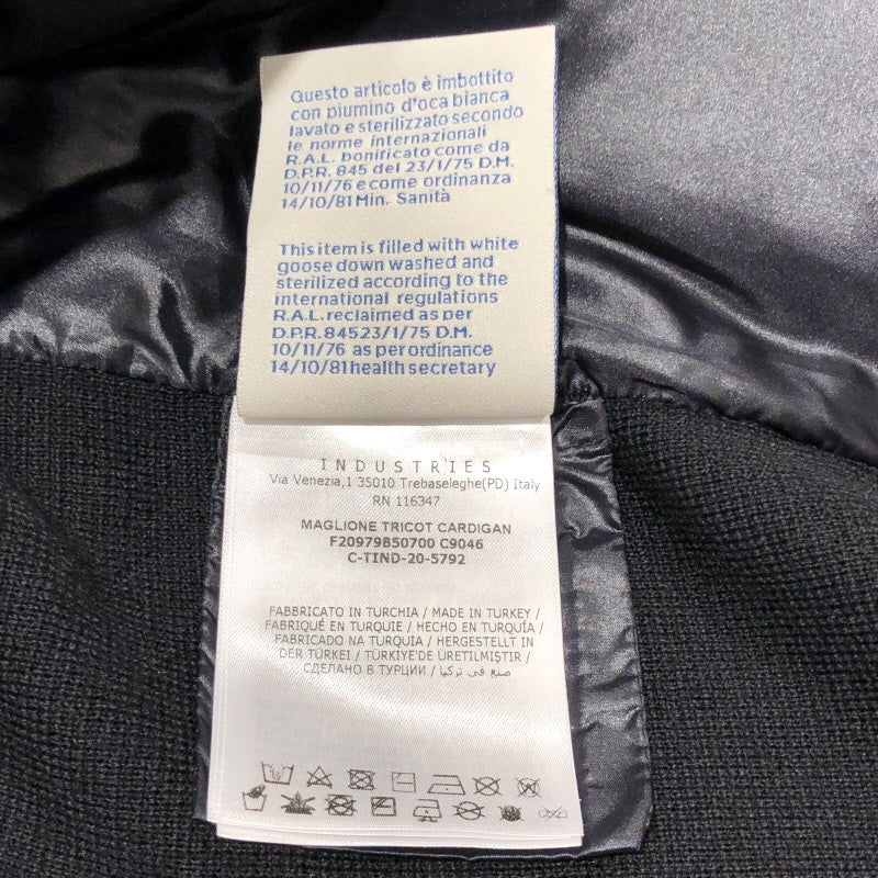 モンクレールグルノーブル MONCLER GRENOBLE ニット切替ダウンジャケット F20979B50700 C9046 ブラック ナイロン メンズ ダウンジャケット