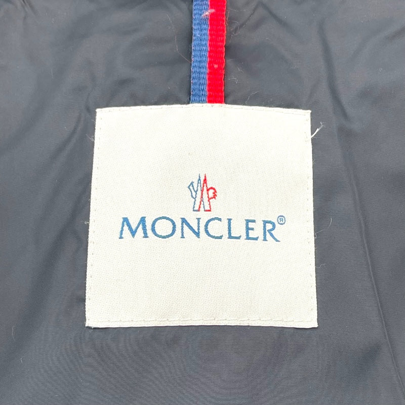 モンクレール MONCLER MESS ファー付ダウンジャケット ブラック ナイロン レディース ダウンジャケット