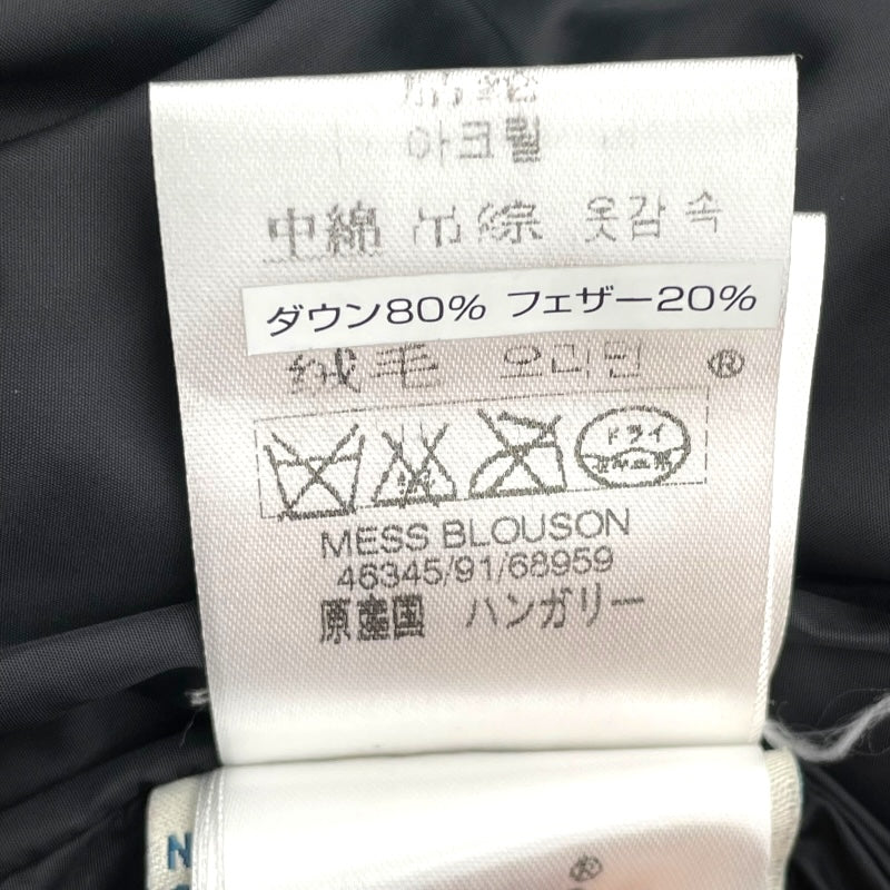 モンクレール MONCLER MESS ファー付ダウンジャケット ブラック ナイロン レディース ダウンジャケット