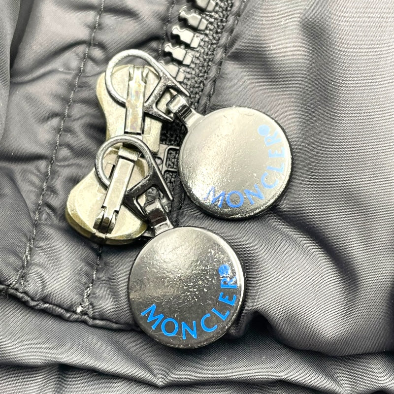 モンクレール MONCLER MESS ファー付ダウンジャケット ブラック ナイロン レディース ダウンジャケット