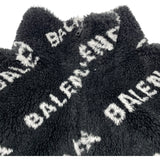 バレンシアガ BALENCIAGA ロゴ総柄ボアフリースジャケット 595049 ブラック アクリル レディース その他アウター