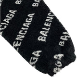 バレンシアガ BALENCIAGA ロゴ総柄ボアフリースジャケット 595049 ブラック アクリル レディース その他アウター